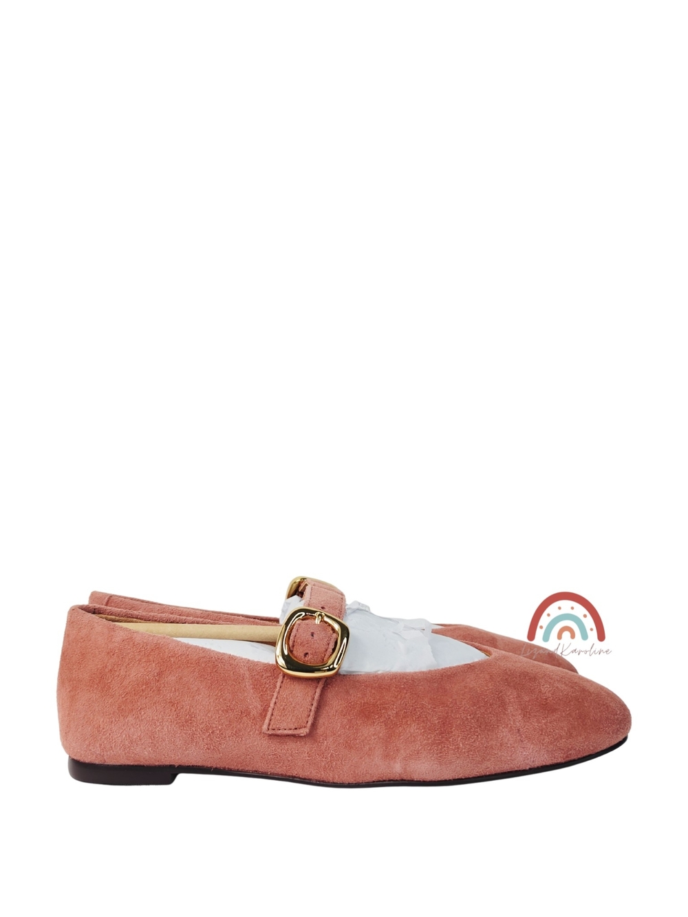 New! Madewell The Remy Mary Jane Flat in Leather Suede Rosy Mauve 7.5 - Picture 4 of 16